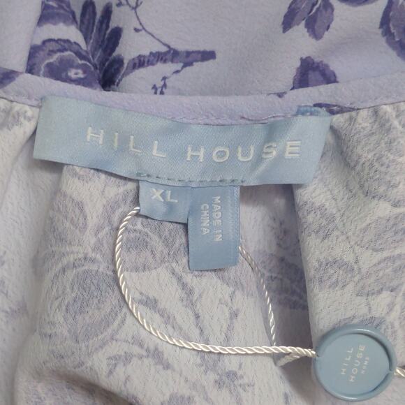 Hill House Simone Dress Lilac Tonal Floral XL New - Picture 9 of 13